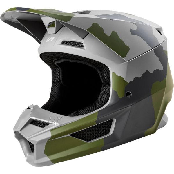 Fox Racing V1 Przm 2020 Camo SE шлем кроссовый, зеленый камуфляж