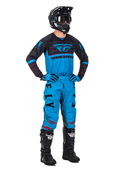 Fly Racing Kinetic K120 2020 комплект, сине-черный Fly Racing Kinetic K120 2020 комплект, сине-черный