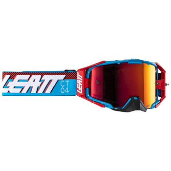 Leatt Velocity 6.5 Iriz / Cyan Red 28%, мотоочки двойная линза