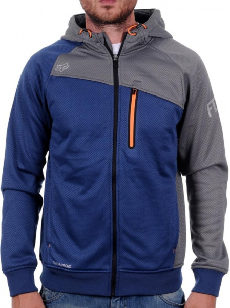 Fox Thermabond Resist Zip Hoody толстовка, серо-синий