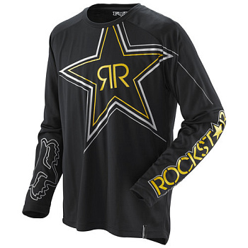 Fox Racing Nomad Rockstar джерси, черный