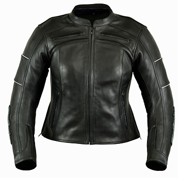 First Cindy Кожаная женская мотокуртка, черный