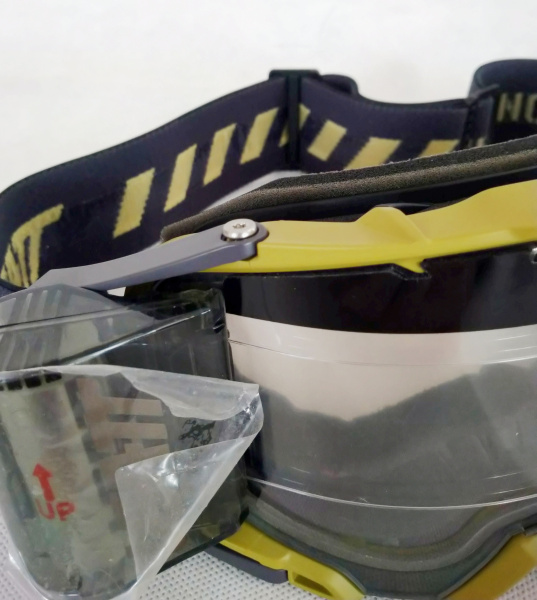 Leatt Velocity 6.5 Roll-Off Sand / Clear 83% мотоочки, двойная линза (уценка)