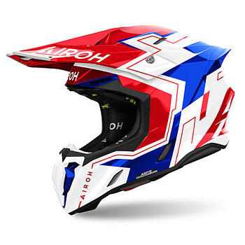 Airoh Twist 3 Dizzy Blue/Red Gloss шлем внедорожный