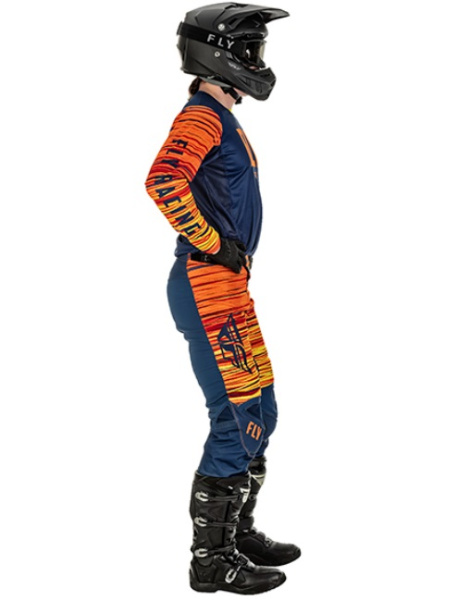 Fly Racing Kinetic Wave комплект, сине-оранжевый Fly Racing Kinetic Wave комплект, сине-оранжевый