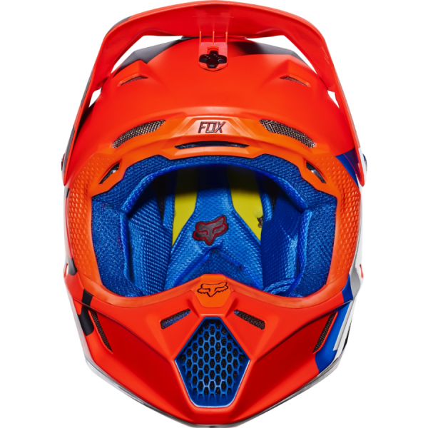 Fox Racing V3 Creo шлем кроссовый, сине-оранжевый