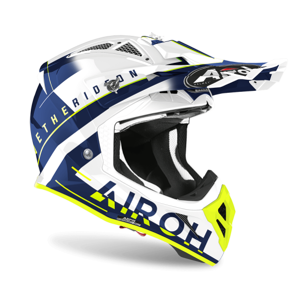 Airoh Aviator Ace Amaze Blue Gloss шлем внедорожный