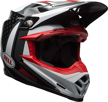 Bell Moto-9 Flex Vice шлем кроссовый, черно-белый