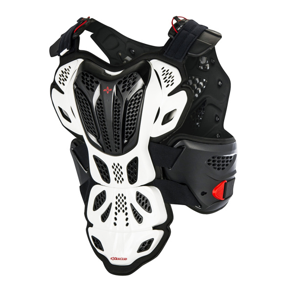 Alpinestars A-10 Chest Protector панцирь без плеч, бело-черный Alpinestars A-10 Chest Protector панцирь без плеч, бело-черный