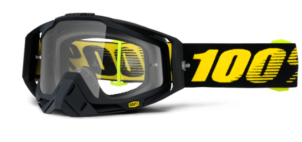 100% Racecraft Raceday/Clear Lens мотоочки, черно-желтый