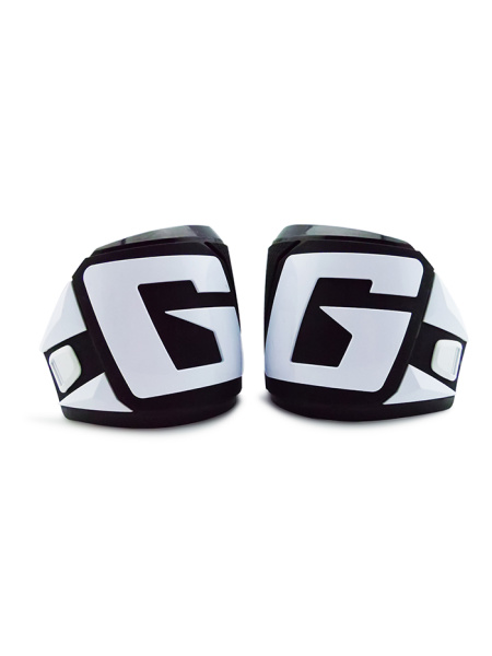Накладка "G" на верх голенища мотобот Gaerne SG-12, бело-черный, правый