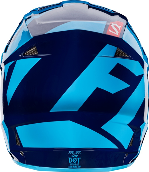 Fox Racing V1 Race 2017 шлем кроссовый, сине-голубой