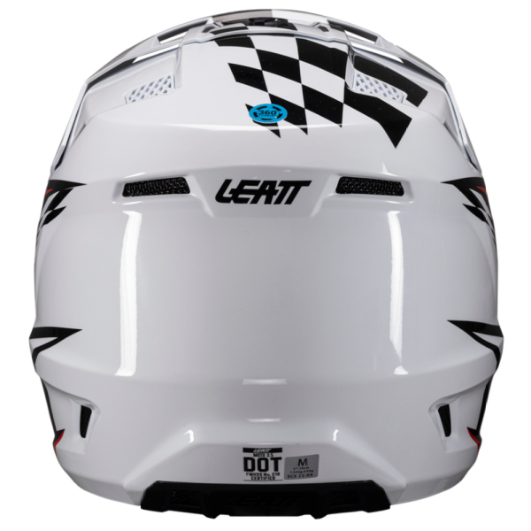 Leatt Kit Moto 3.5 V25 White шлем кроссовый + Vizion 3.5 мотоочки