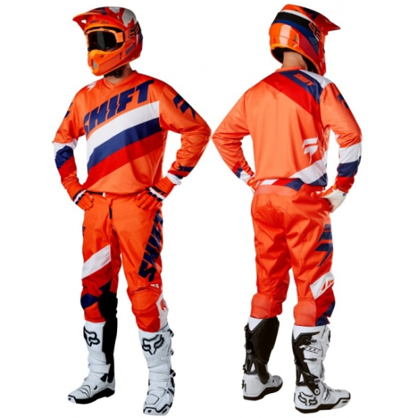 Shift Racing White Tarmac 2017 шлем кроссовый, оранжевый