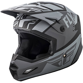 Fly Racing Elite Guild 2018 шлем кроссовый, серо-черный матовый