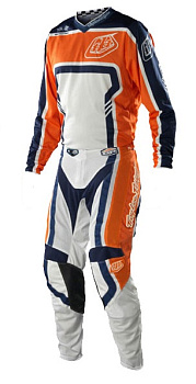 Troy Lee Designs GP Air Factory комплект, оранжево-бело-синий