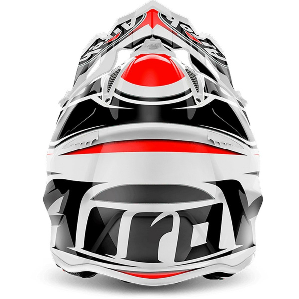 Airoh Aviator 2.2 Restyle Red шлем внедорожный, черно-бело-красный