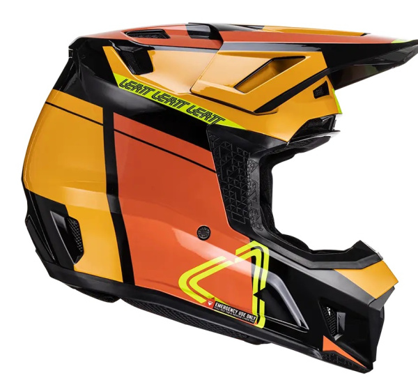 Leatt Kit Moto 7.5 V24 Citrus шлем кроссовый + Velocity 4.5 мотоочки