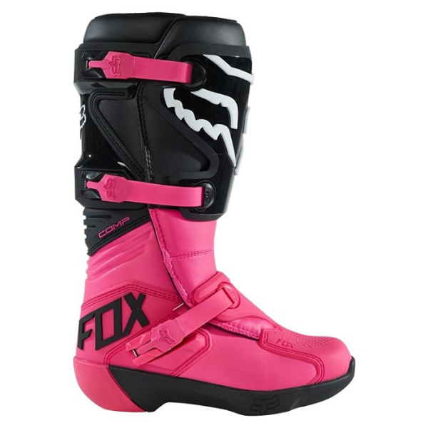 Fox Comp Womens 2023 мотоботы женские, чёрно-розовый Fox Comp Womens 2023 мотоботы женские, чёрно-розовый