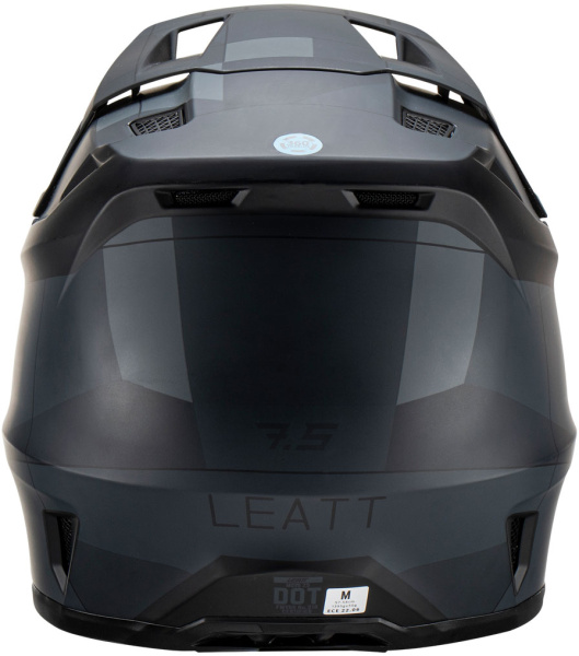 Leatt Kit Moto 7.5 V23 Stealth шлем кроссовый + Velocity 4.5 мотоочки