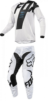 Fox Racing 180 Mastar Airline 2018 комплект, бело-черный