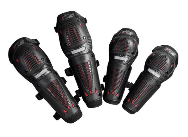 Scoyco K10/H10-2 комплект наколенники и налокотники, черно-красный