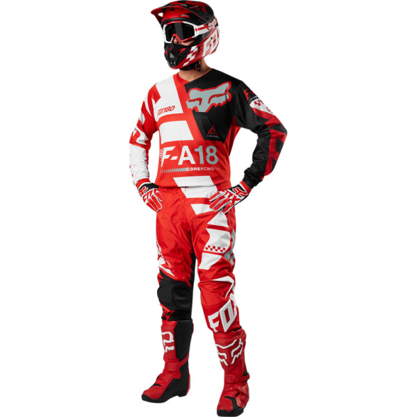 Fox Racing 180 Sayak 2018 комплект, красно-бело-черный
