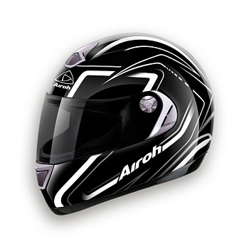 Airoh Aster-X Double шлем интеграл, белые полосы