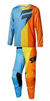 Shift White Tarmac Youth 2018 комплект подростковый, сине-оранжево-желтый