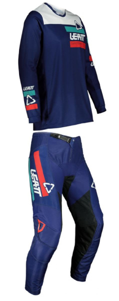 Leatt 3.5 Jr Ride Kit Royal комплект подростковый, мотоштаны + джерси