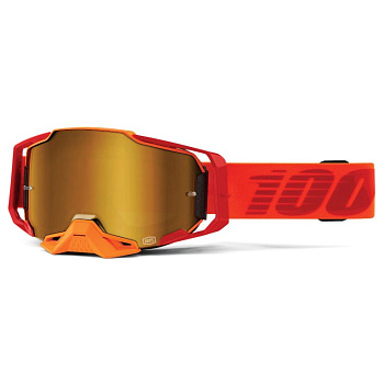 100% Armega Litkit True / Gold Mirror Lens мотоочки