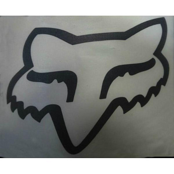 Fox наклейка плоттерная (10x8 см), черный