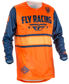 Fly Racing Kinetic Era 2018 джерси, оранжево-синий Fly Racing Kinetic Era 2018 джерси, оранжево-синий