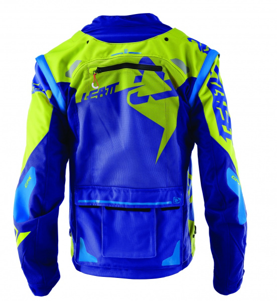 Leatt GPX 4.5 X-Flow мотокуртка эндуро, сине-желтый