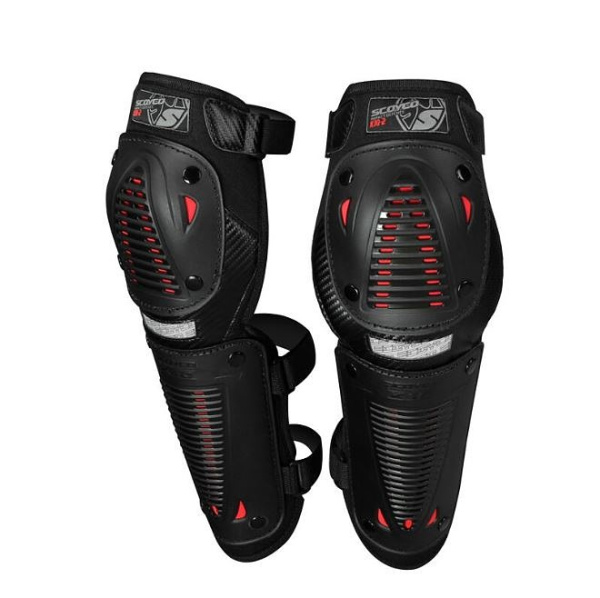 Scoyco K10/H10-2 комплект наколенники и налокотники, черно-красный
