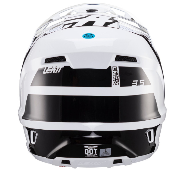 Leatt Kit Moto 3.5 V24 Black/White шлем кроссовый + Velocity 4.5 мотоочки Leatt Kit Moto 3.5 V24 Black/White шлем кроссовый + Velocity 4.5 мотоочки