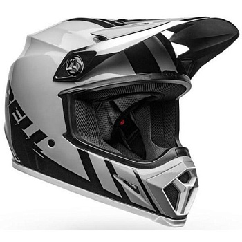 Bell MX-9 Mips Dash Gloss Gray /Black /White шлем кроссовый