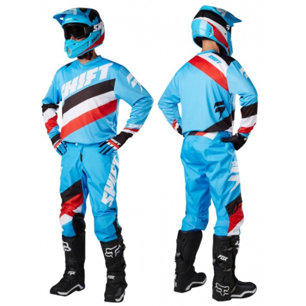 Shift Racing White Tarmac 2017 шлем кроссовый, голубой