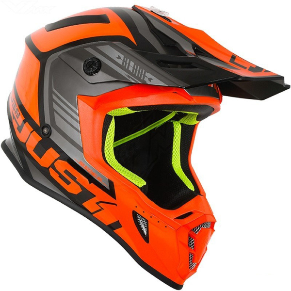 Just1 J38 Blade шлем кроссовый, оранжево-черный