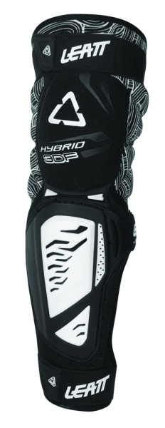 Leatt 3DF Hybrid EXT наколенники, черно-белый