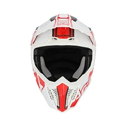 Acerbis Airstrike-C White/Red шлем внедорожный, бело-красный