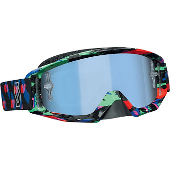 Scott Tyrant Goggle Chrome Plasma Black/Blue Chrome мотоочки, синяя линза