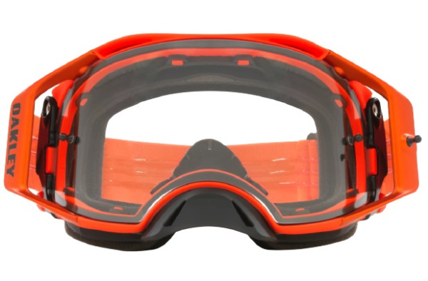 Oakley Airbrake Moto мотоочки оранжево-черный, прозрачная линза (OO7046-B6)