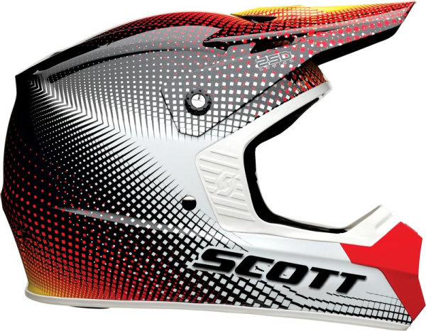 Scott 250 Gamma шлем кроссовый, красно-черный (уценка)