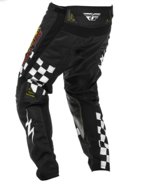 Fly Racing Kinetic Rockstar 2020 мотоштаны, черно-белый Fly Racing Kinetic Rockstar 2020 мотоштаны, черно-белый