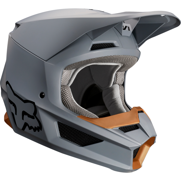 Fox Racing V1 Matte 2019 шлем кроссовый, серый