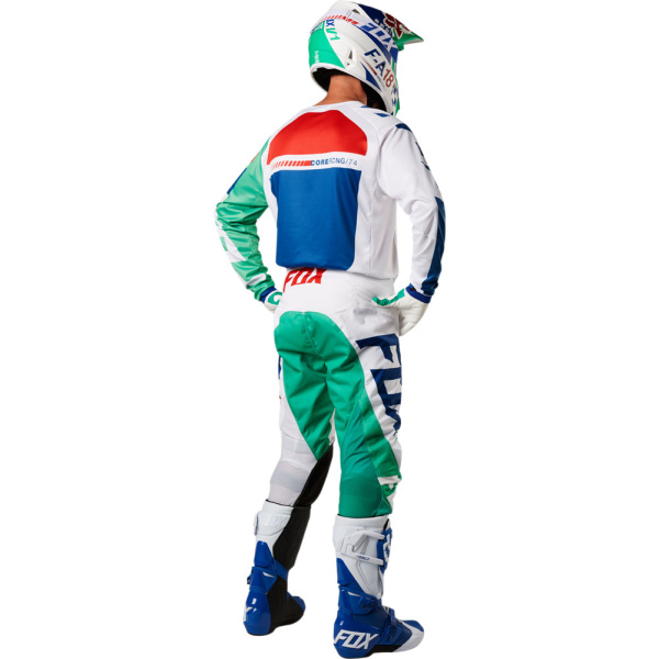 Fox Racing 180 Sayak 2018 комплект, бело-сине-зеленый