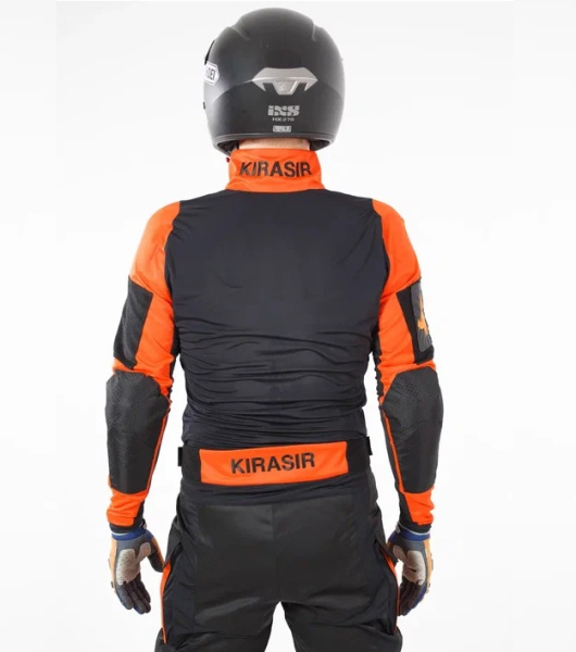Kirasir джемпер с защитой локтей и плеч, черно-оранжевый