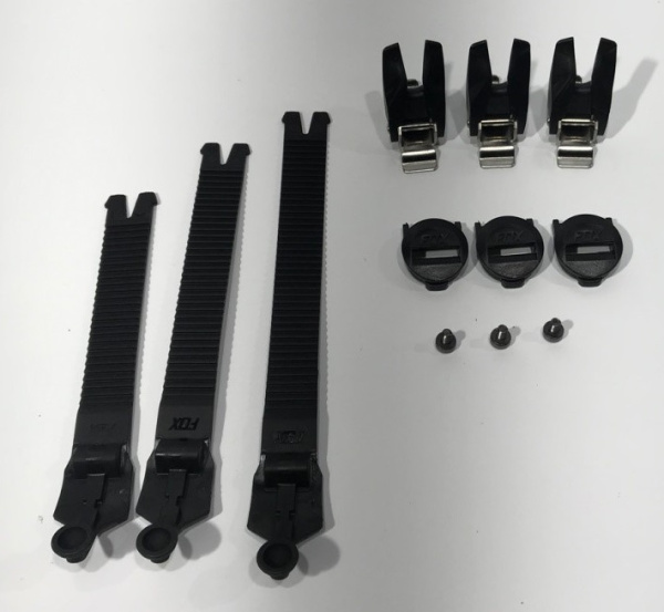 Fox Comp 2019 Strap Kit/Buckle/Pass стрепы к мотоботам с застежками, черный (3 шт.)