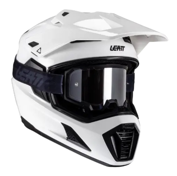 Leatt Kit ADV 8.5 White V25 шлем + Velocity 4.5 мотоочки
